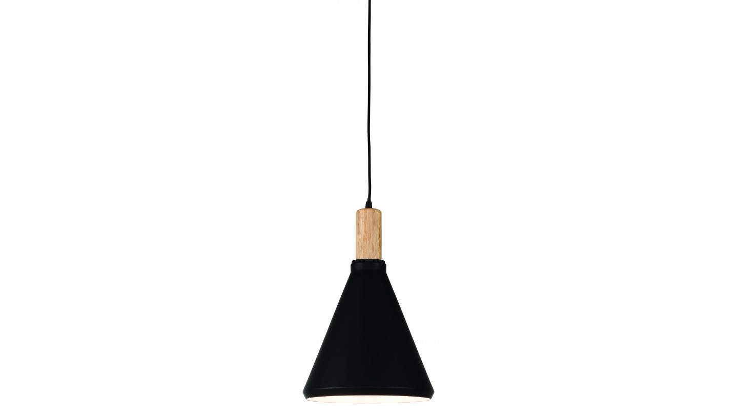 Suspension en bois et métal noir - Taille S - Collection Melbourne - It's About Romi