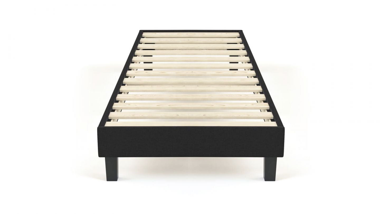 Ensemble matelas mémoire + sommier 90x190 Memo Luxe Hbedding - Mousse haute densité + mémoire de forme