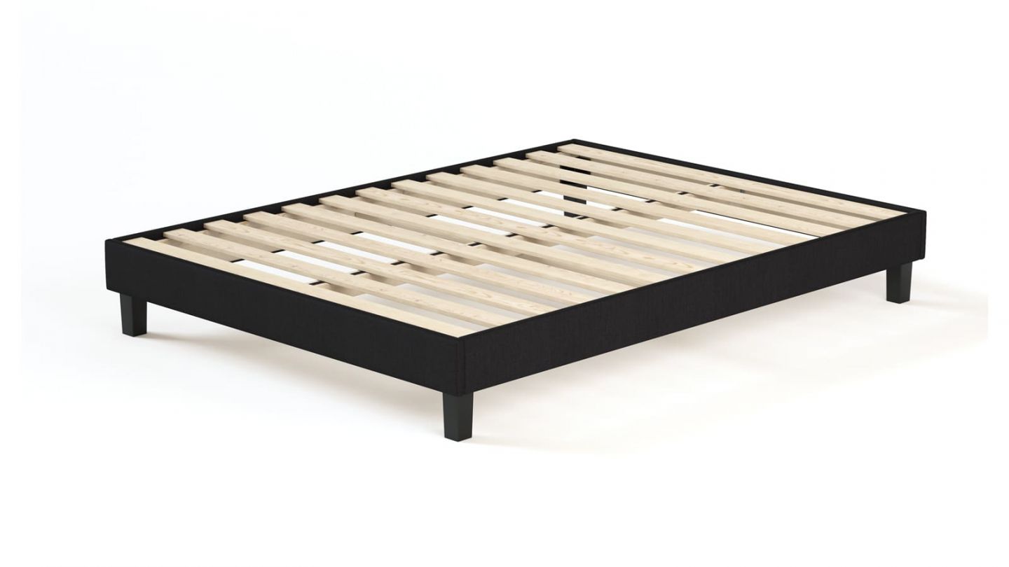 Ensemble matelas mémoire + sommier 140x190 Memo Luxe Hbedding - Mousse haute densité + mémoire de forme