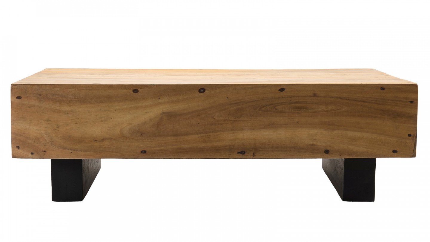 Table basse rectangulaire en bois de suar - Collection Sam