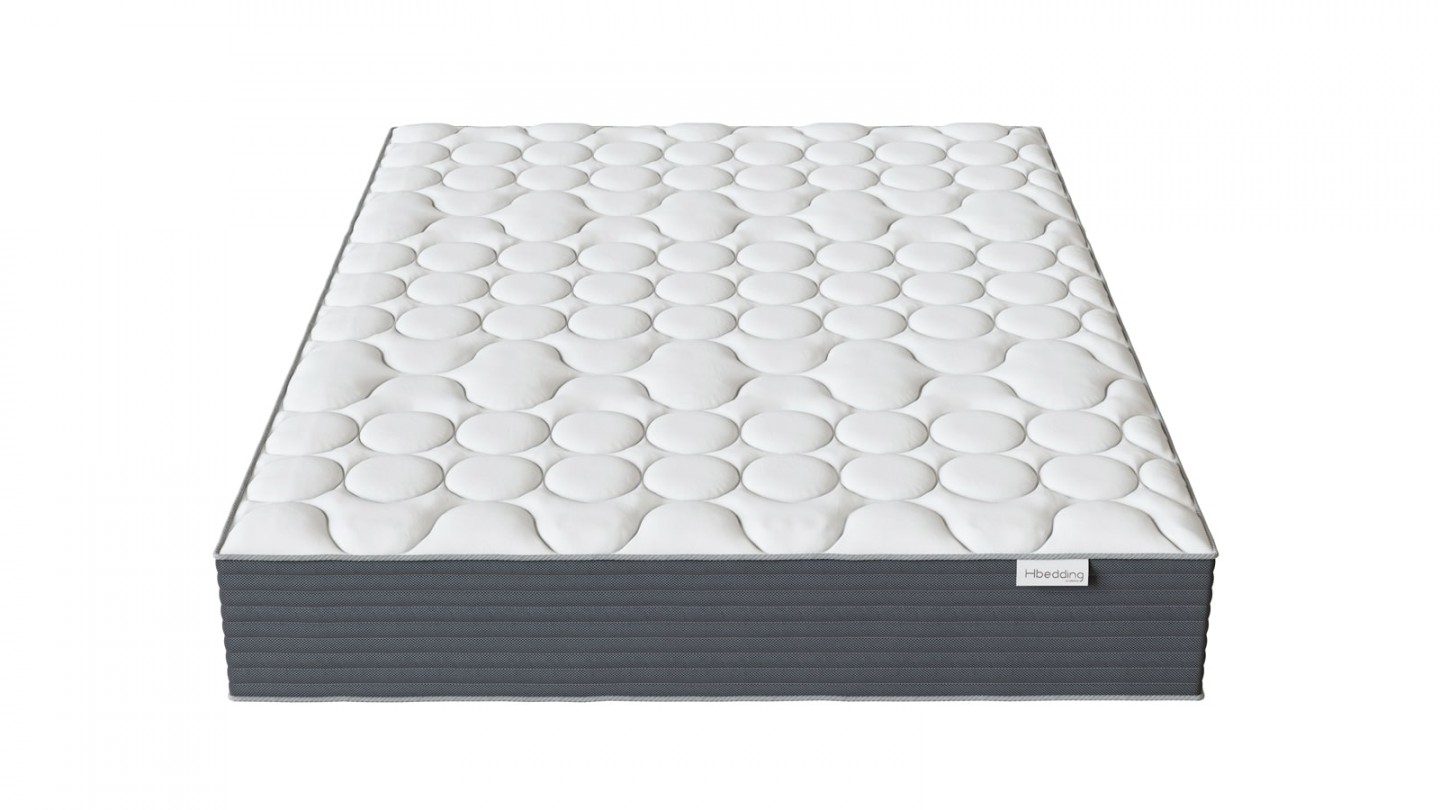 Matelas ressorts ensachés 160x200 Spring Plus Hbedding - Mousse à mémoire de forme et ressorts ensachés