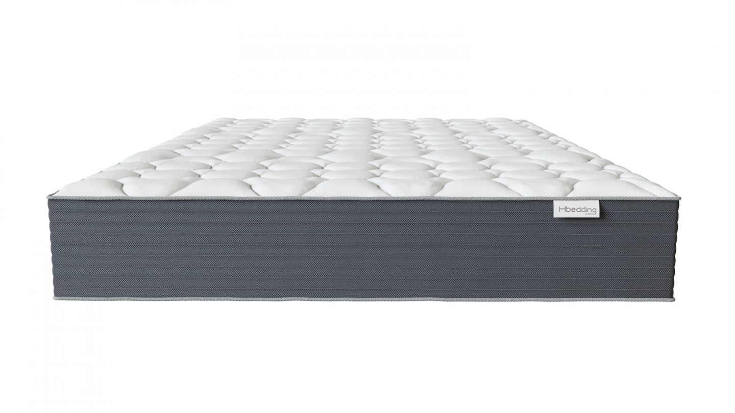 Ensemble matelas ressorts ensachés + sommier 160x200cm Spring Plus Hbedding - Mousse haute densité et ressorts ensachés