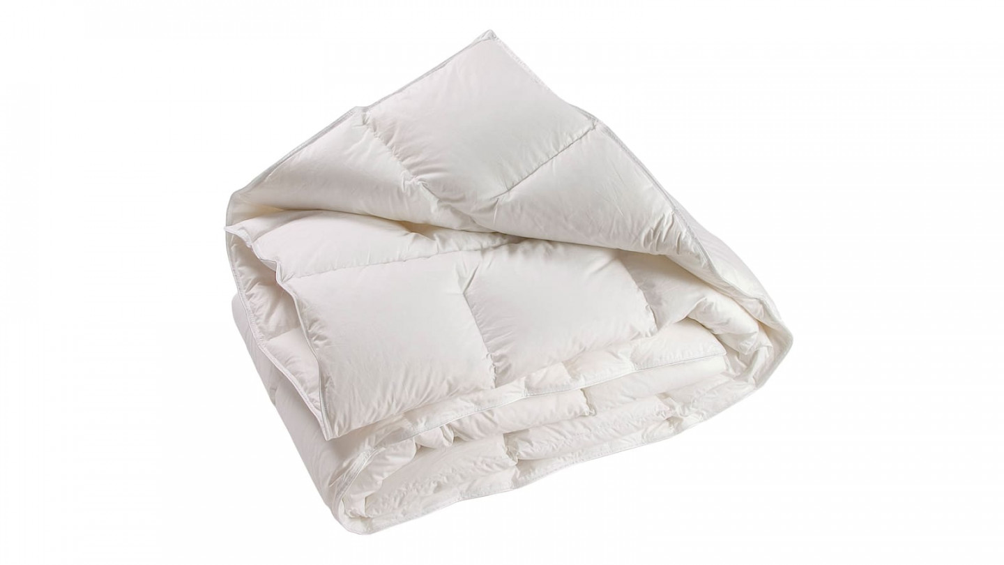 Couette 170g/m² anti acariens duvet d'oie et plumettes 240x220cm - Collection Fjord Rubis - Hbedding