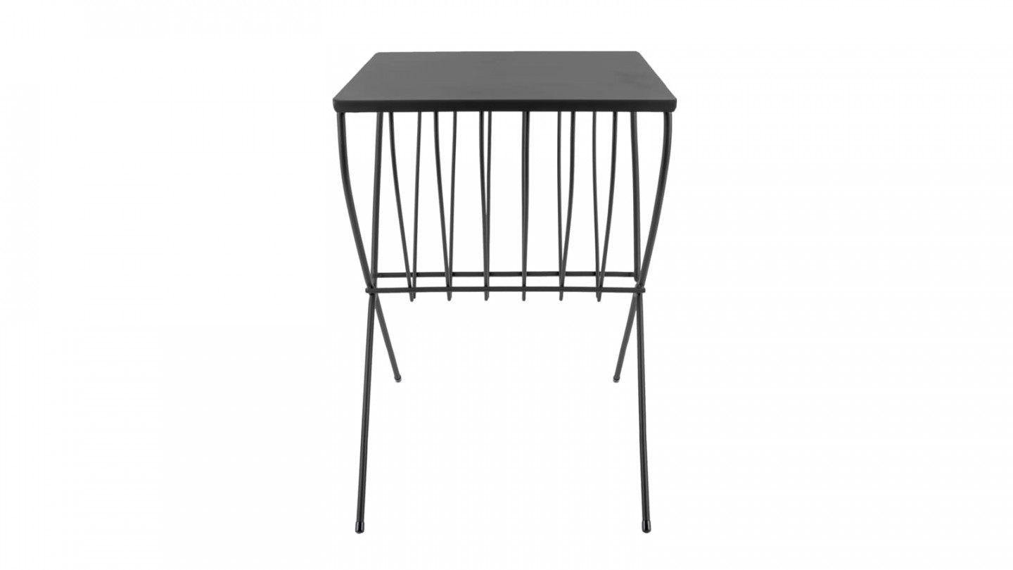 Table d'appoint en métal noir - Collection Cross - Leitmotiv