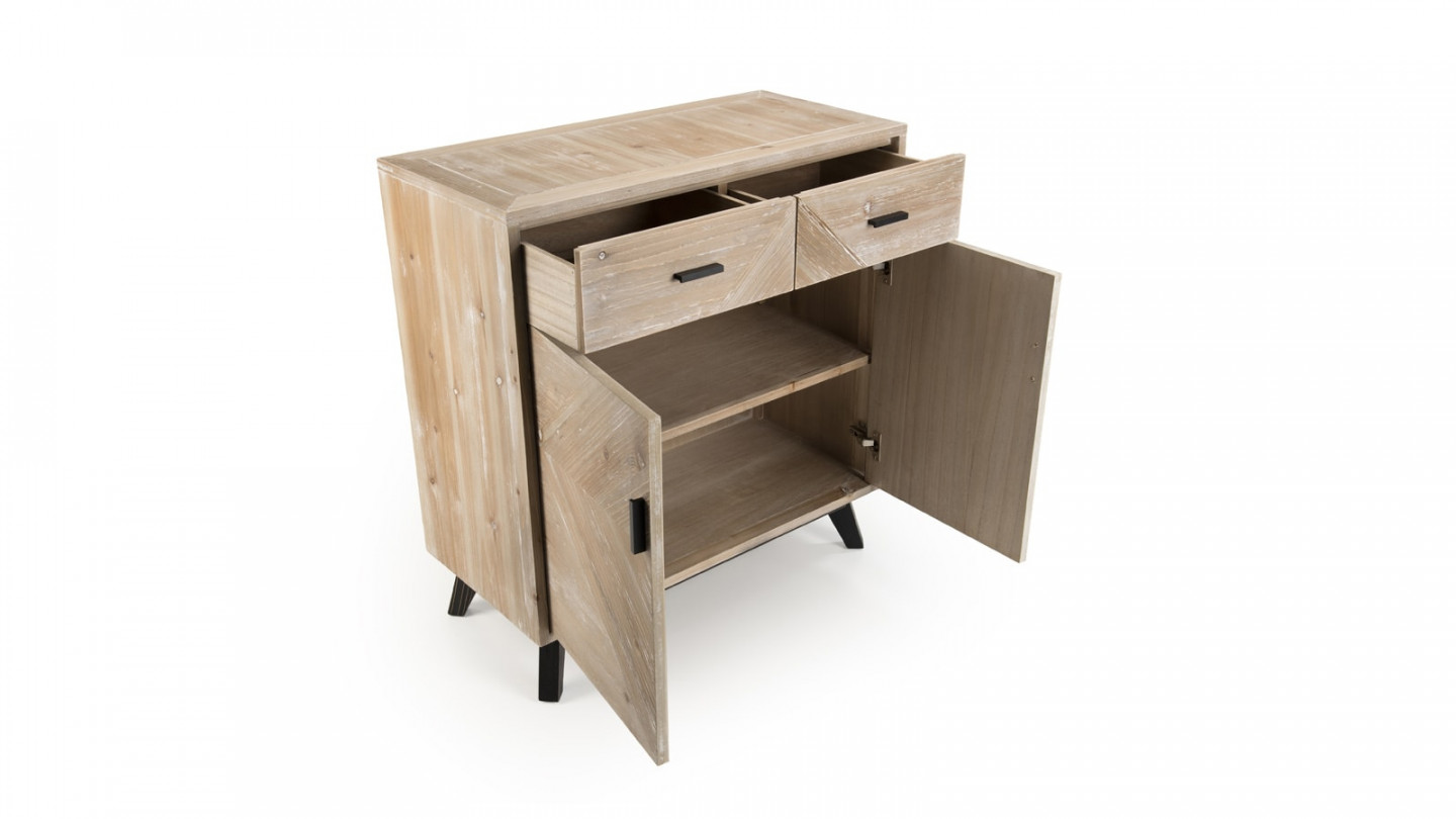 Buffet scandinave 2 tiroirs 2 portes - Collection Mandy