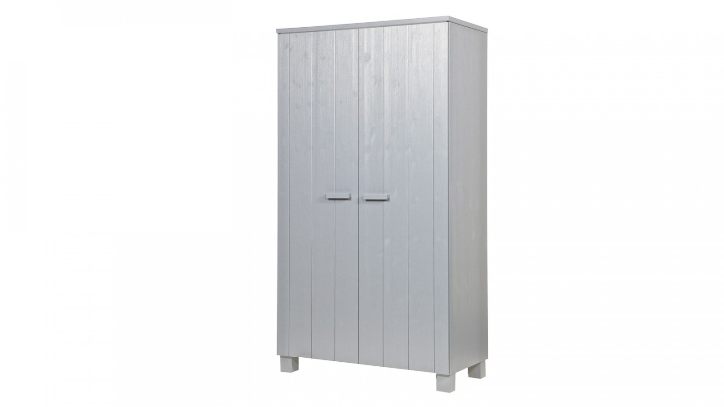 Dennis Armoire Pin Béton Gris