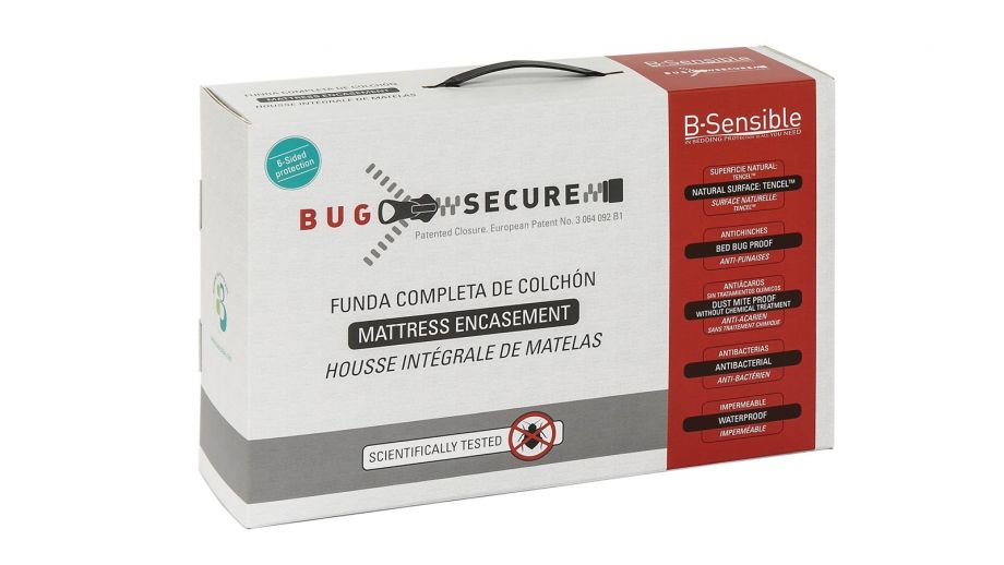 Housse de matelas anti punaises de lit 180x200cm bonnet 20cm - Collection Bug Secure - Bsensible