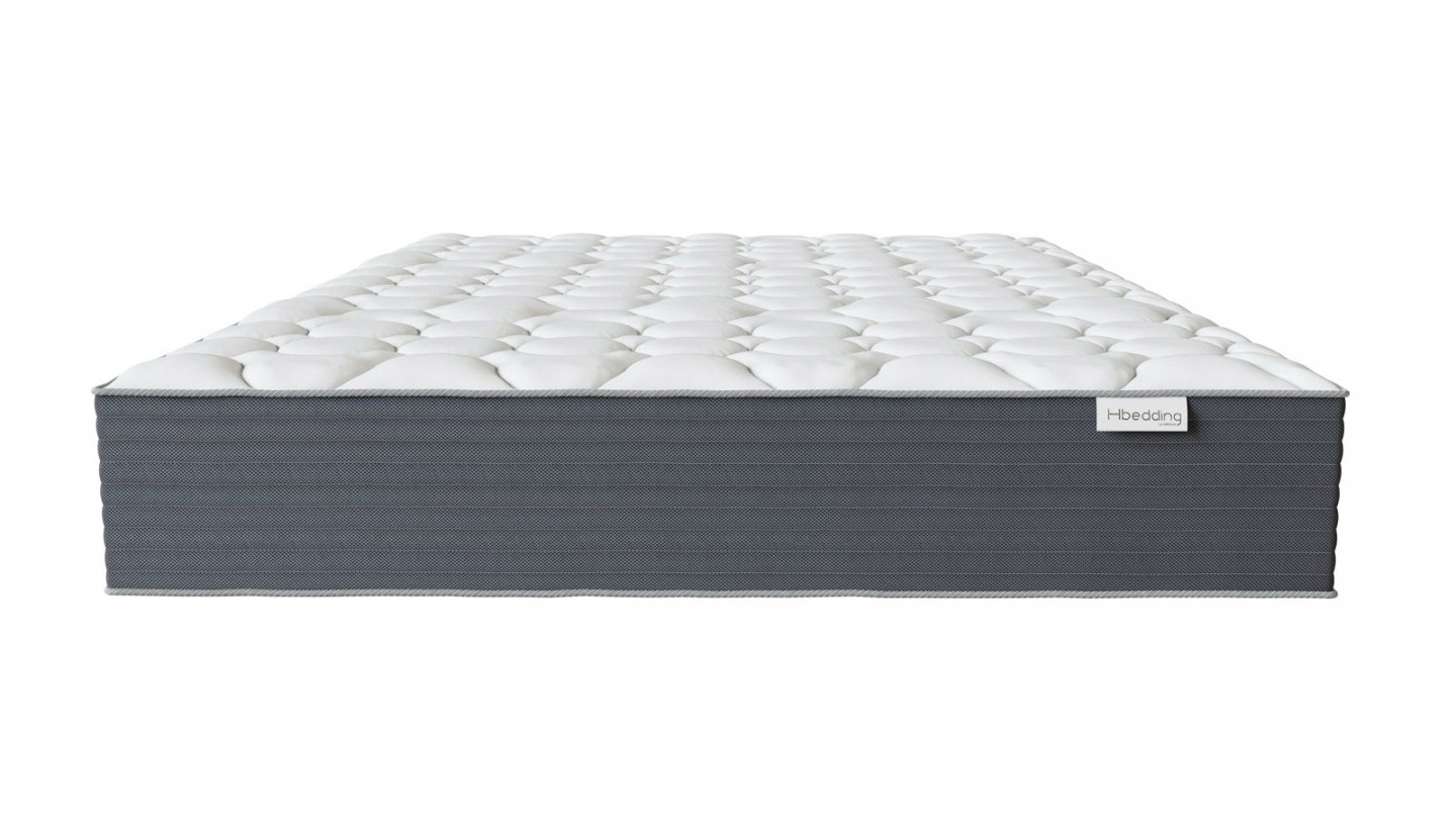 Matelas mémoire de forme 160x200 Memo HR Hbedding + couette chaude 240x200cm + 2 oreillers 60x60cm