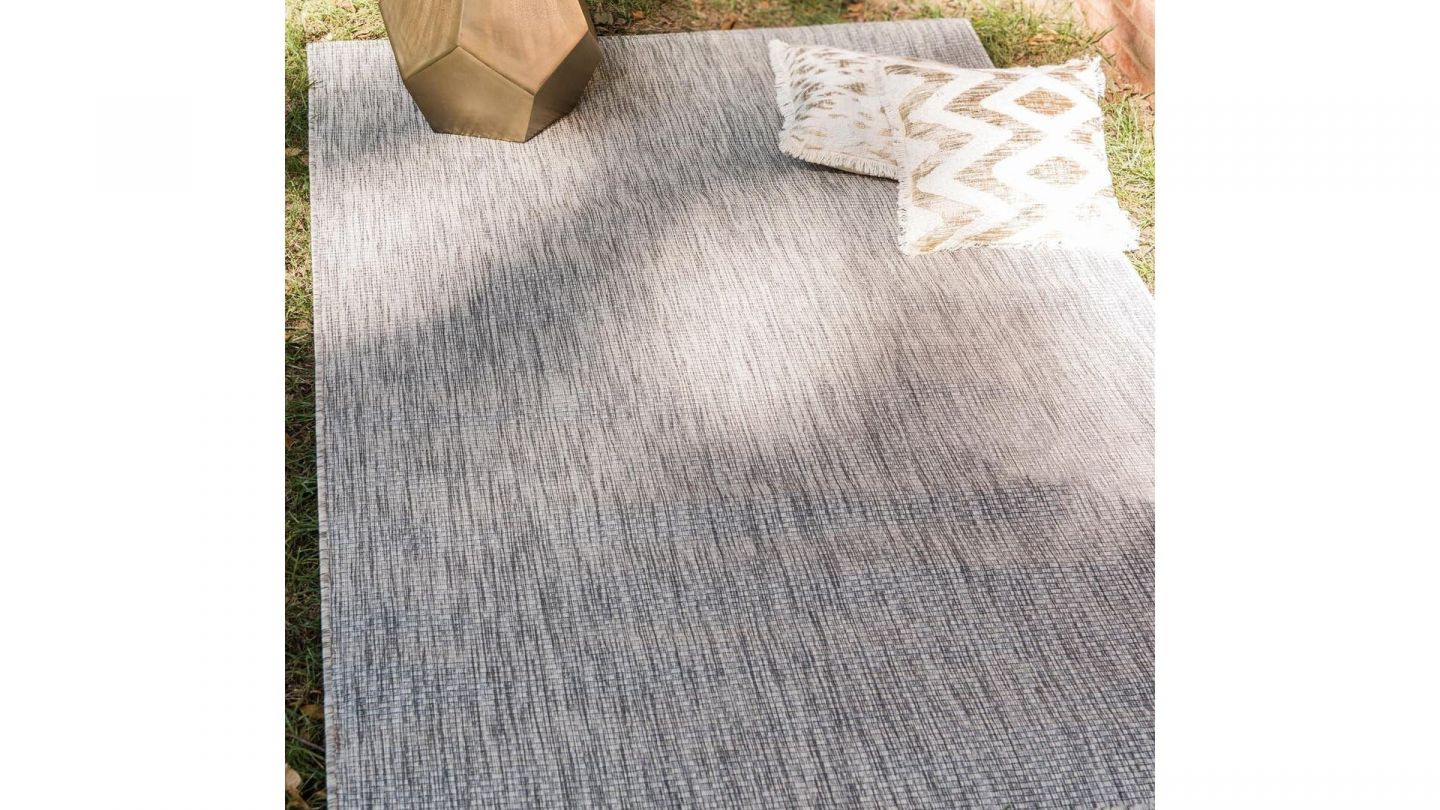 Tapis d'extérieur scandinave gris 120x160cm - Collection Ethan