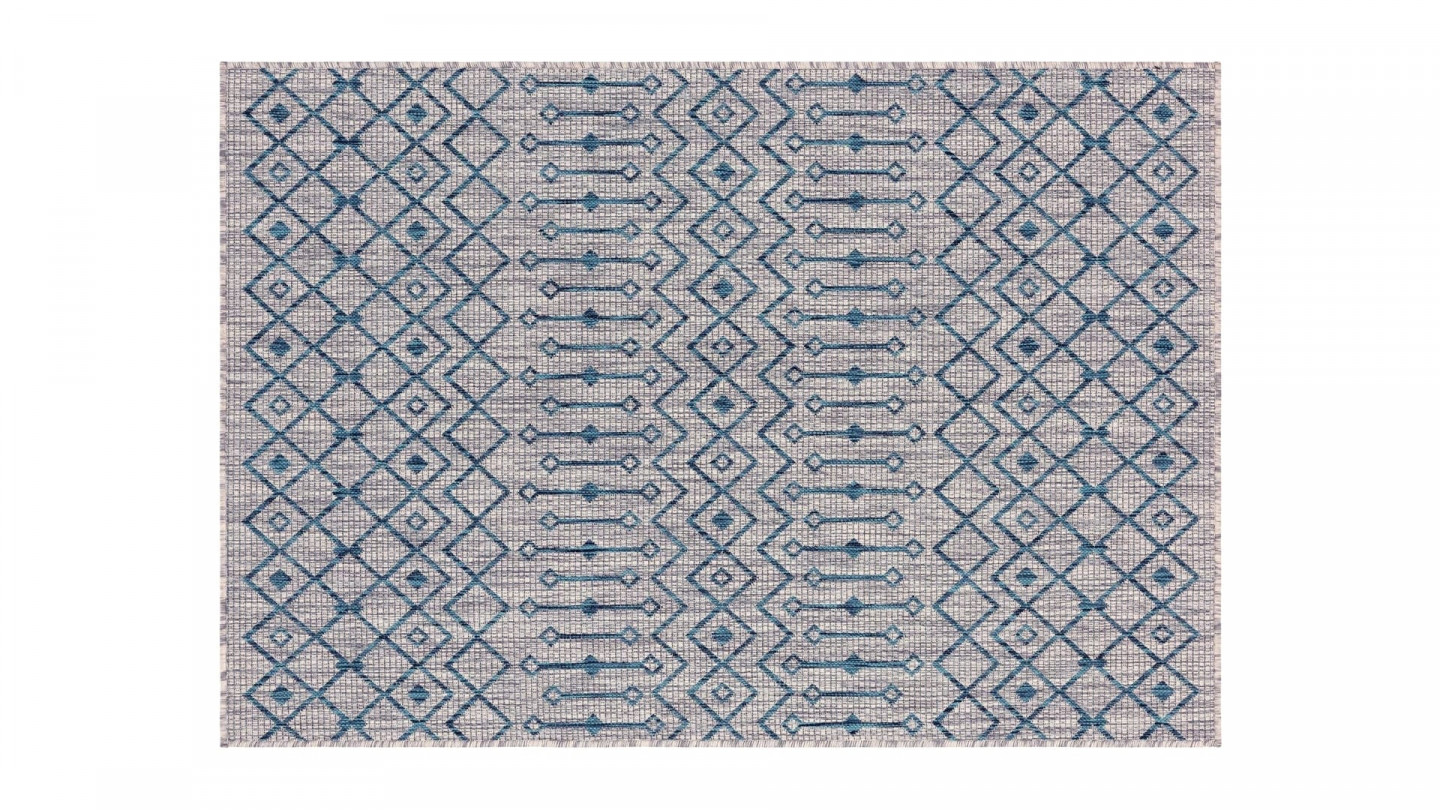 Tapis d'extérieur scandinave gris 67x180cm - Collection Ethan