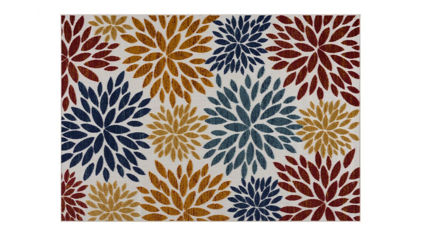 Tapis d'extérieur scandinave Multicolore 70x140cm - Collection Joe