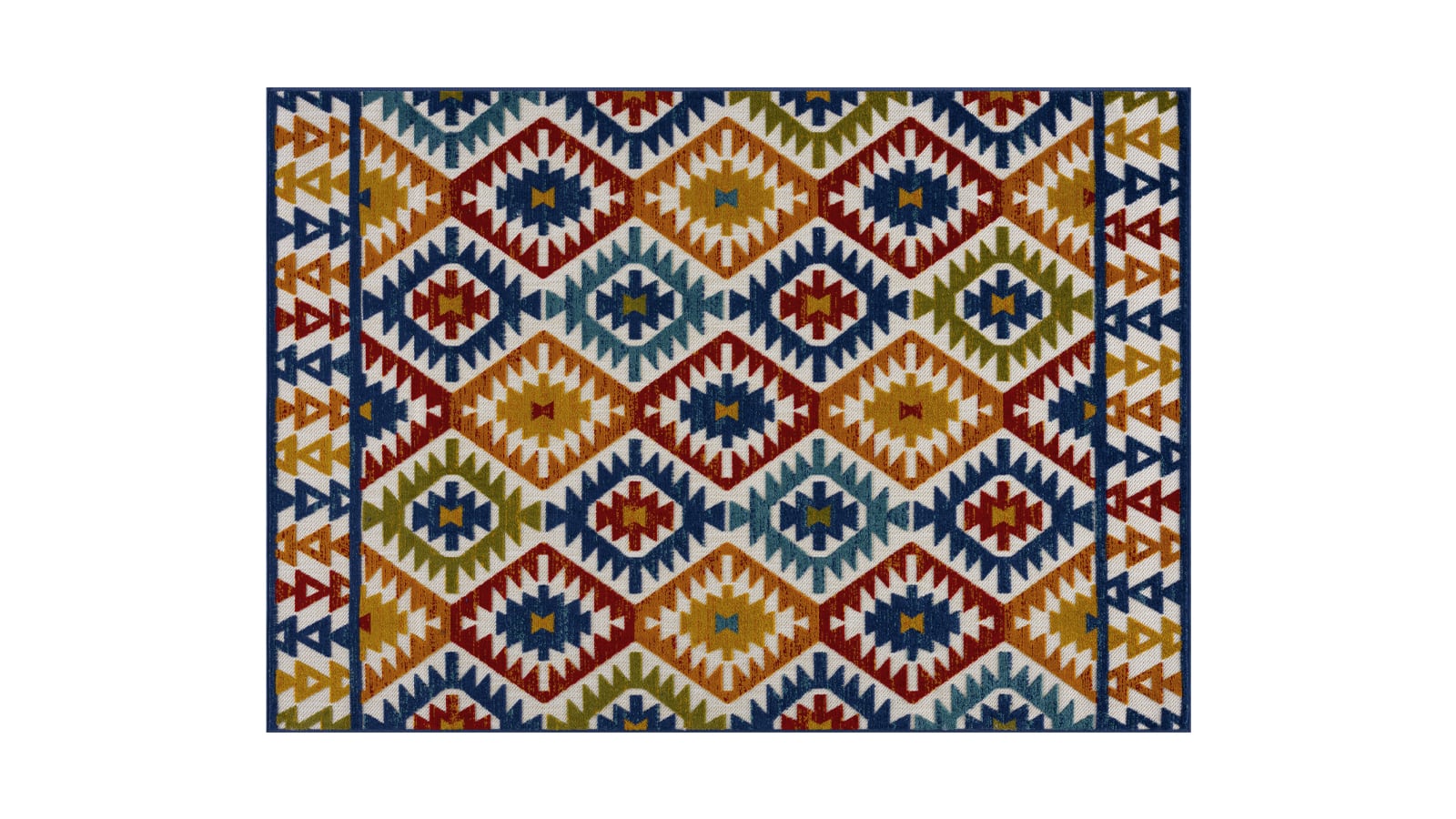 Tapis d'extérieur scandInave Multicolore 200x290cm - Joe