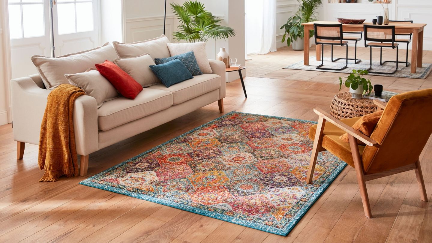 Tapis vintage Multicolore 160x230cm - Collection Rhys