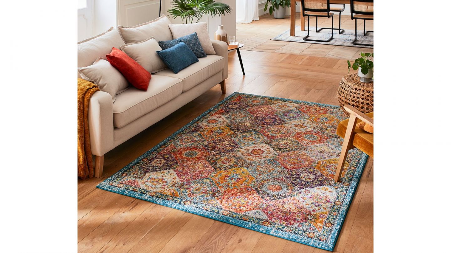 Tapis vintage Multicolore 120x170cm - Collection Rhys