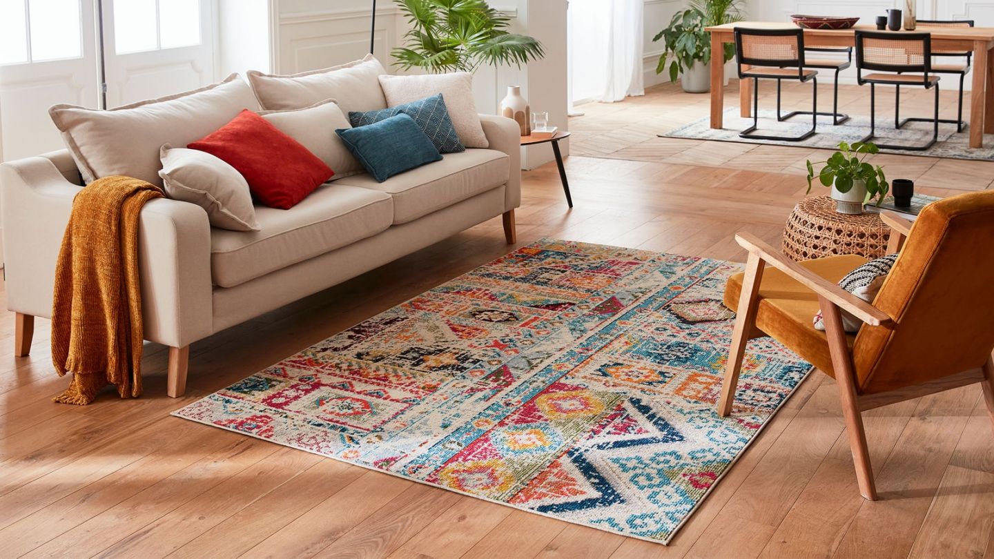 Tapis vintage Multicolore 120x170cm - Collection Rhys