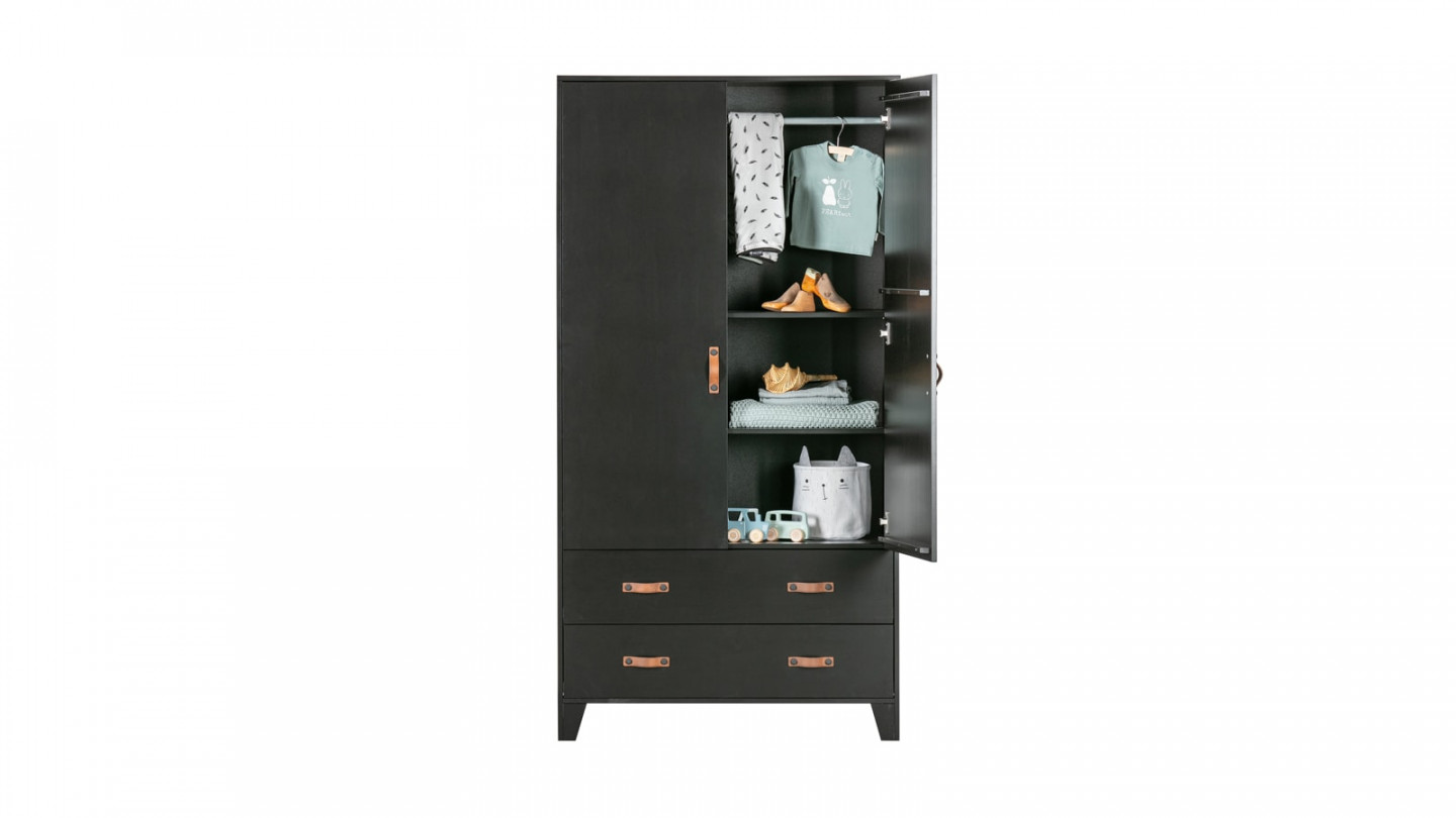 Armoire en bois noir - Dian - Woood