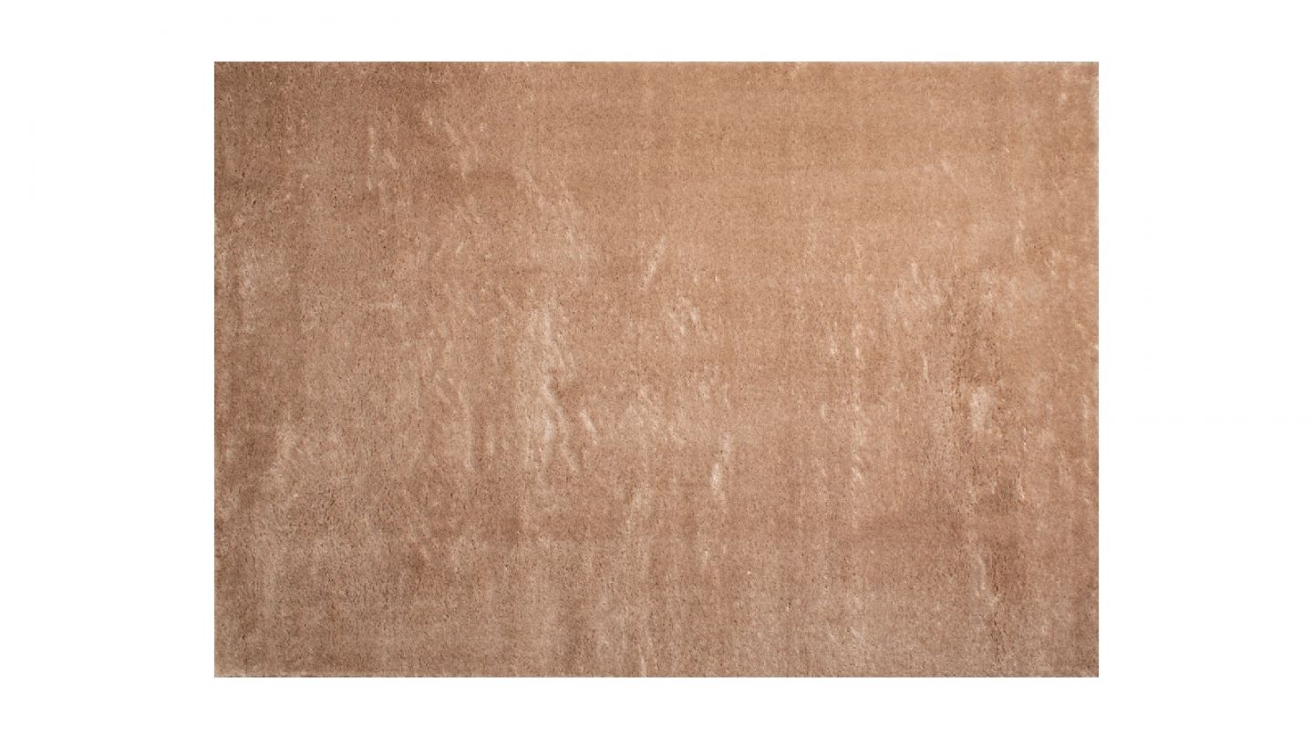 Tapis à poils longs uni beige 200x290 cm - Oslo