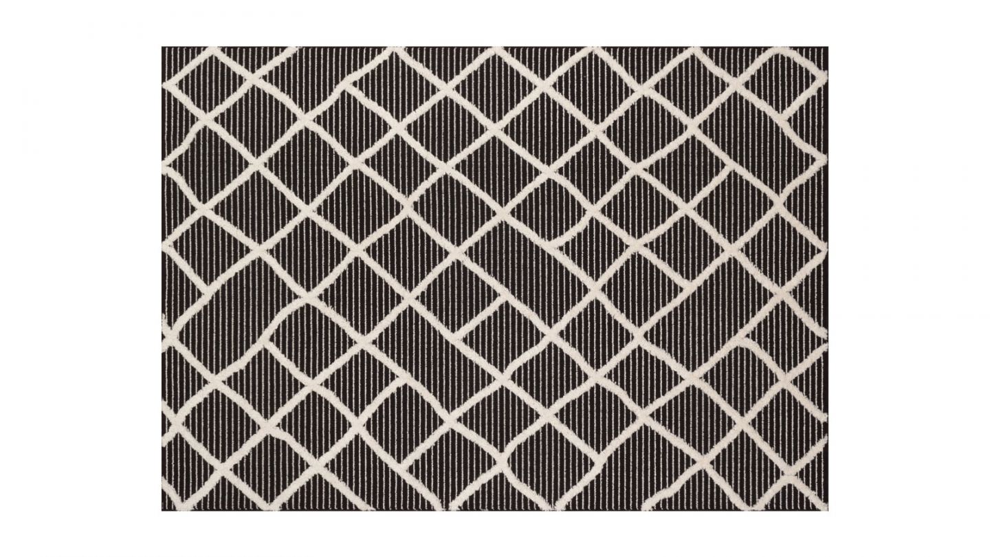 Tapis berbère noir 80x150 cm - Mila