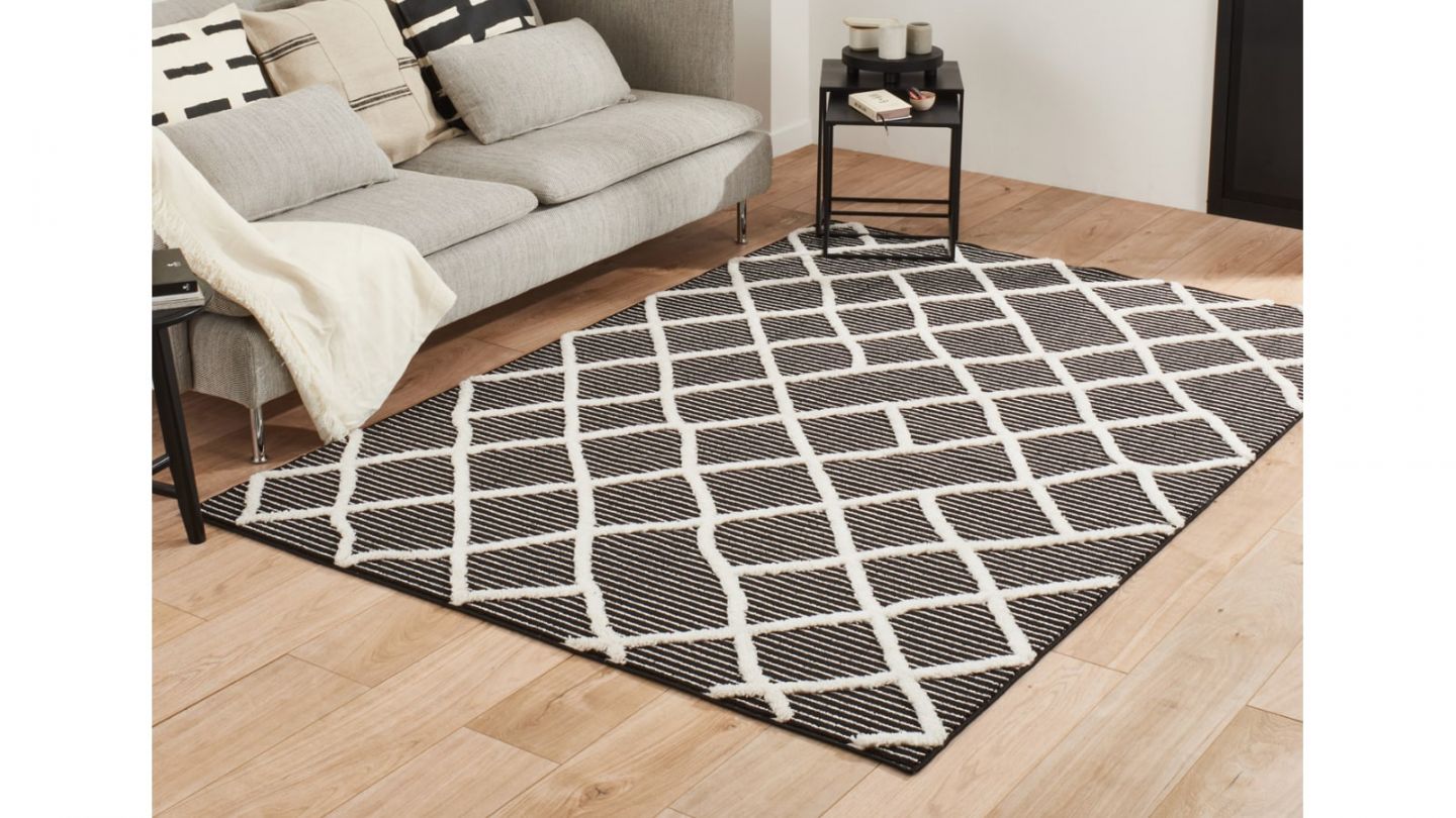 Tapis berbère noir 80x150 cm - Mila