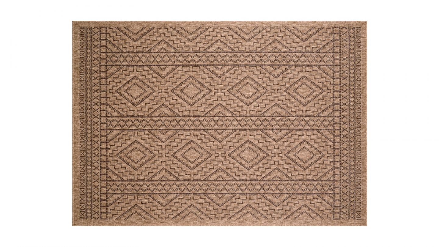 Tapis effet juste marron 160x230 cm - Inyo