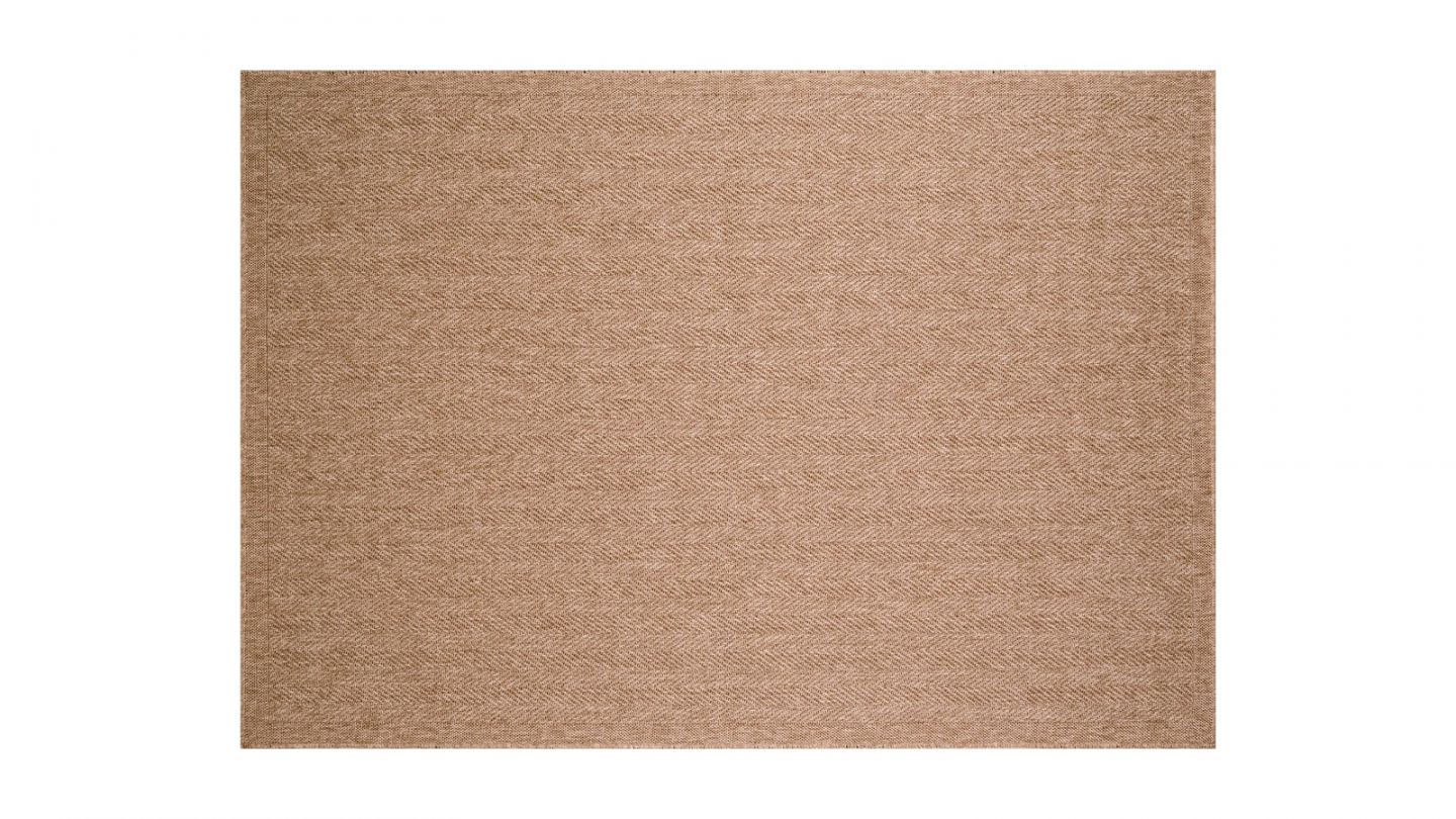 Tapis chevron effet jute beige 160x230 cm - Hood