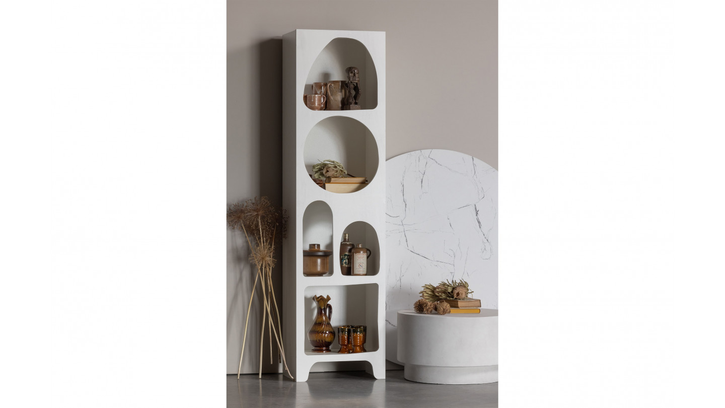 Etagère blanche style wabi-sabi taille Small - Caz - Woood