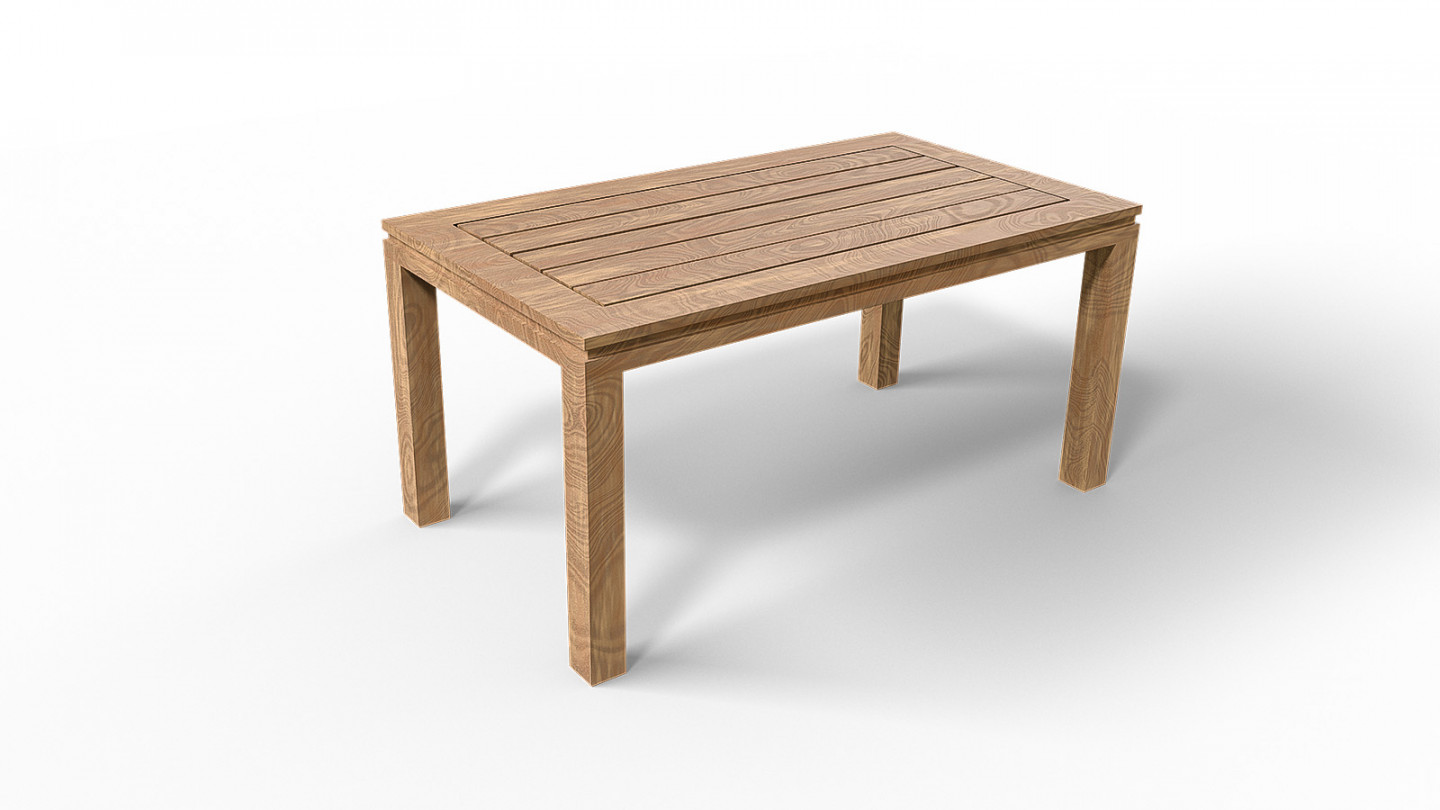 Table à manger de jardin en teck 160cm - Stella