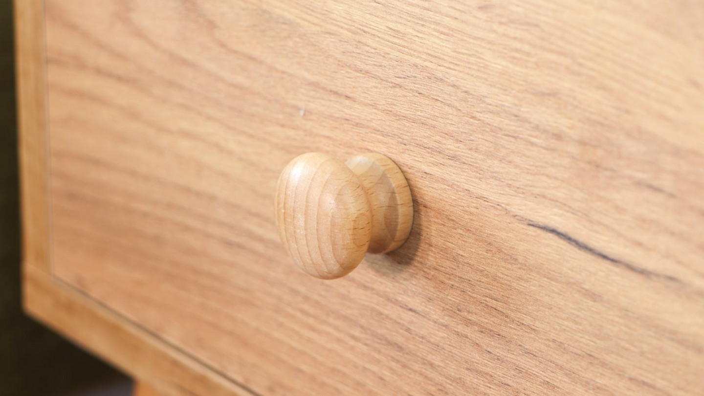 Table de chevet en bois avec 1 tiroir - Paco