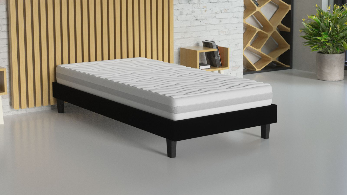 Matelas mousse 90x190 - coutil déhoussable - Clean Confort