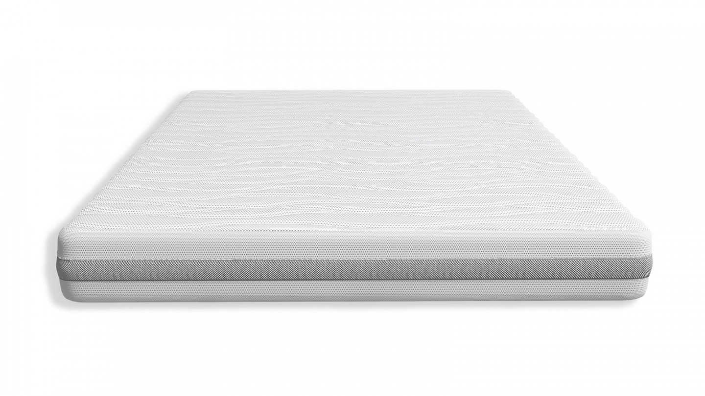 Ensemble lit Paco effet chêne 140x190 + Matelas mousse Clean Confort 19 cm