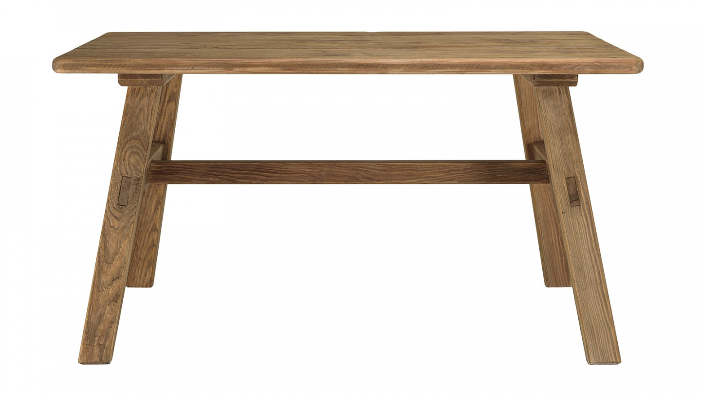 Table à manger en bois massif recyclé 120x60x76 cm | Leroy Merlin