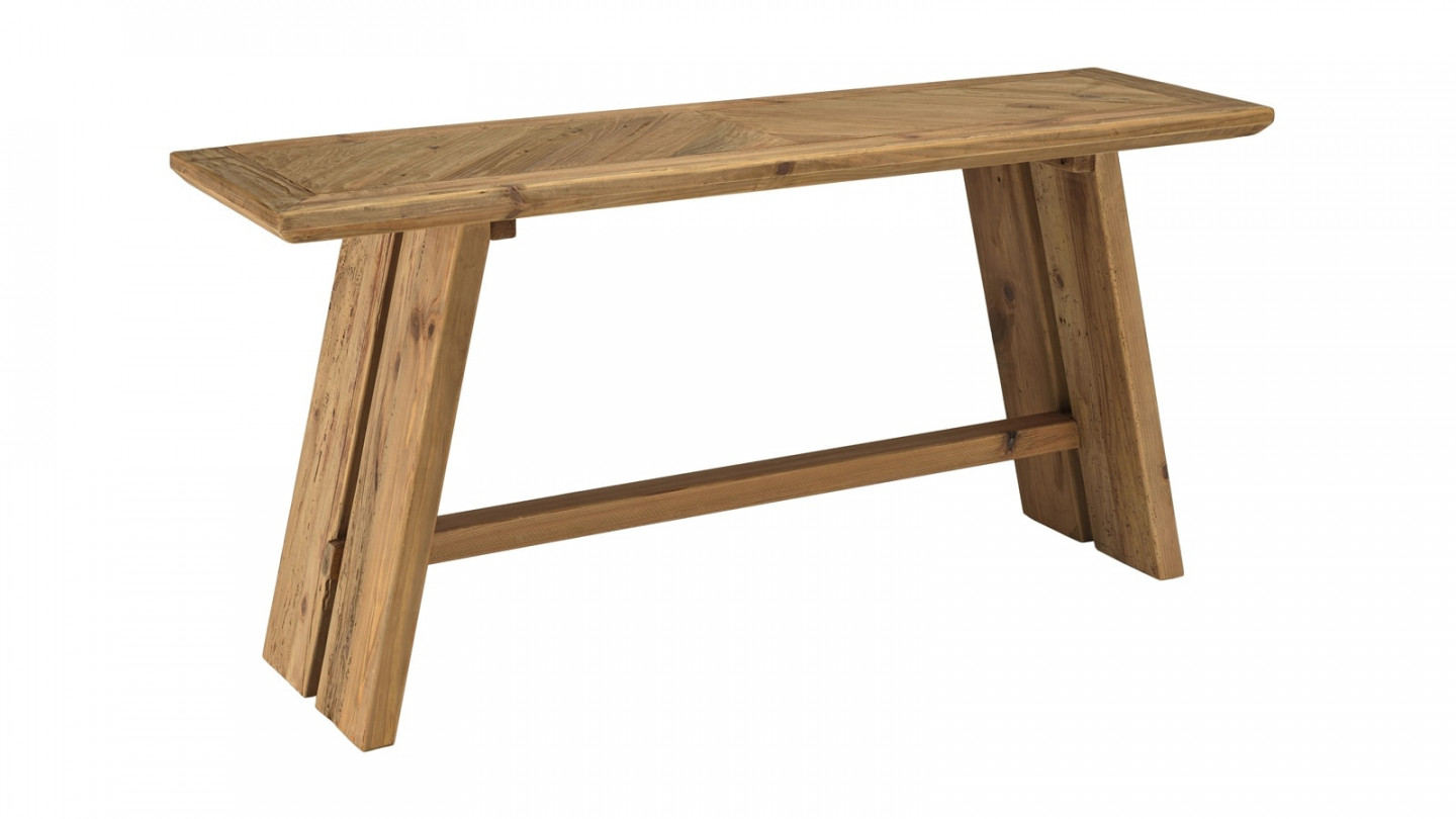 Console160x45 cm bois Pin recyclé - Sandy