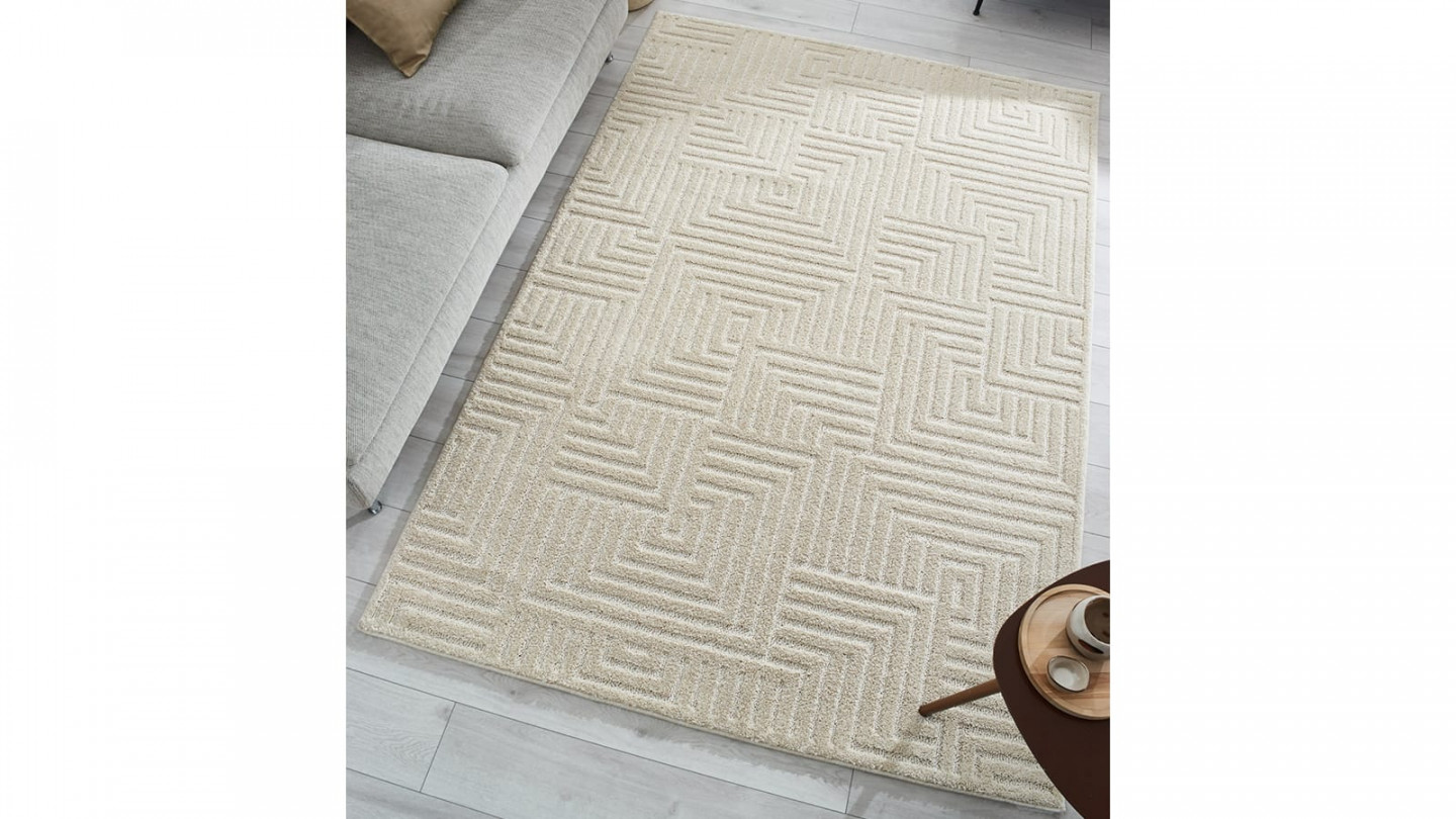 Tapis relief crème 200x290 - Ana