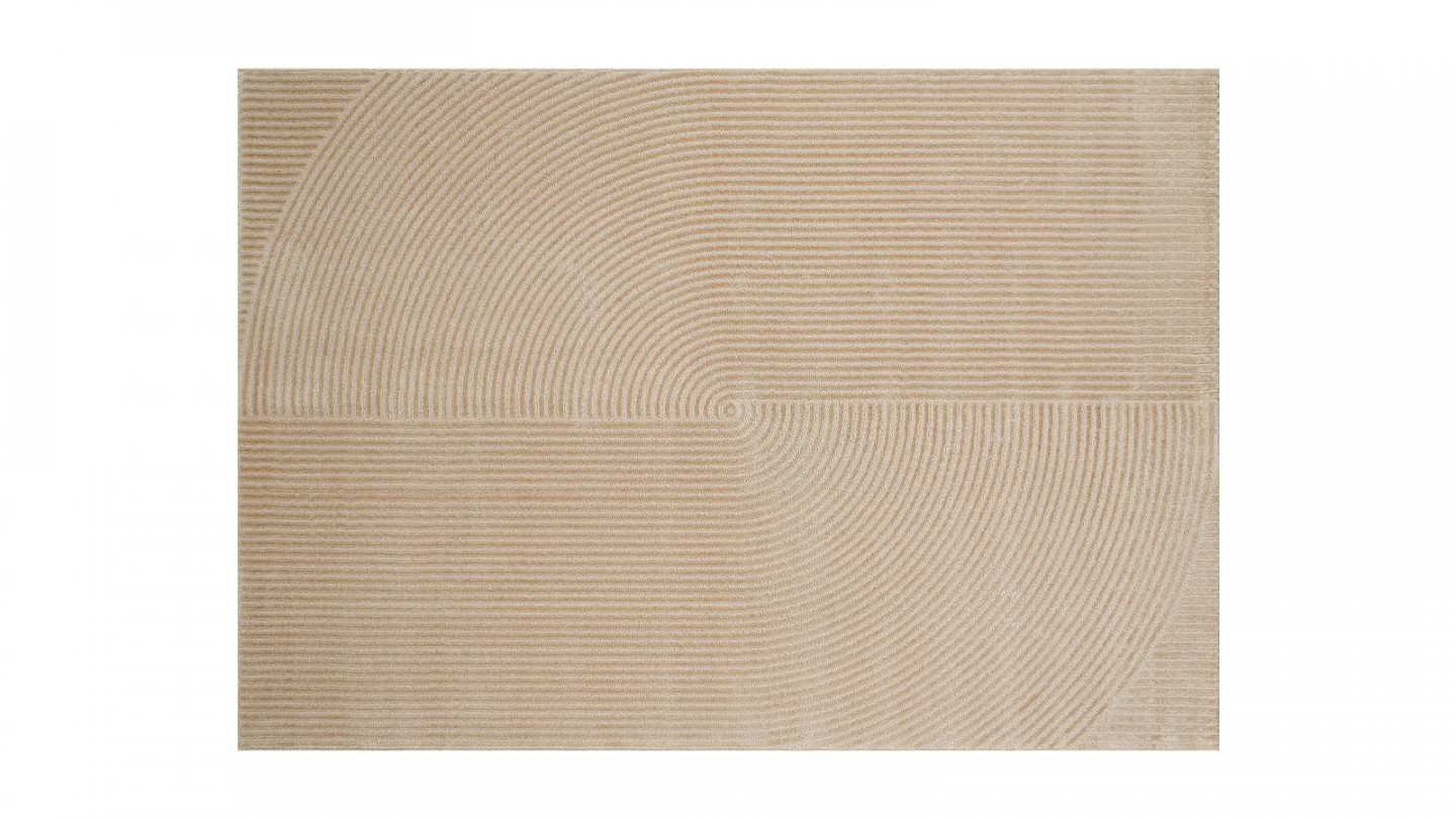 Tapis relief Beige 200x290 - Elisa