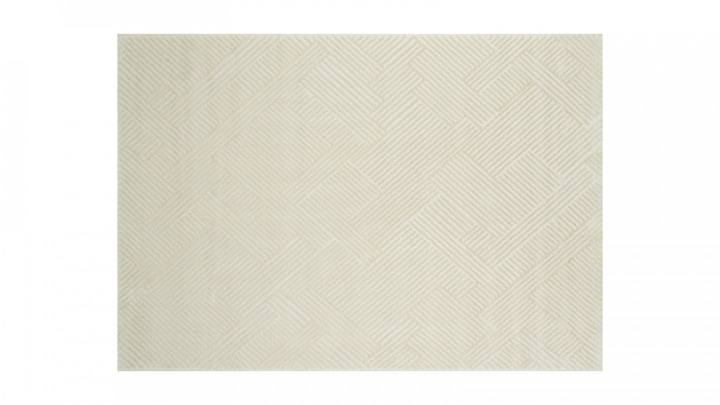 Tapis relief Ecru 200x290 - Carlotta