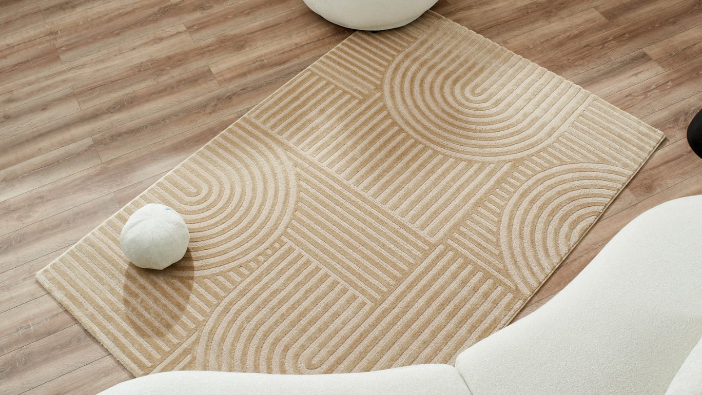 Tapis relief Beige 160x230 - Dora