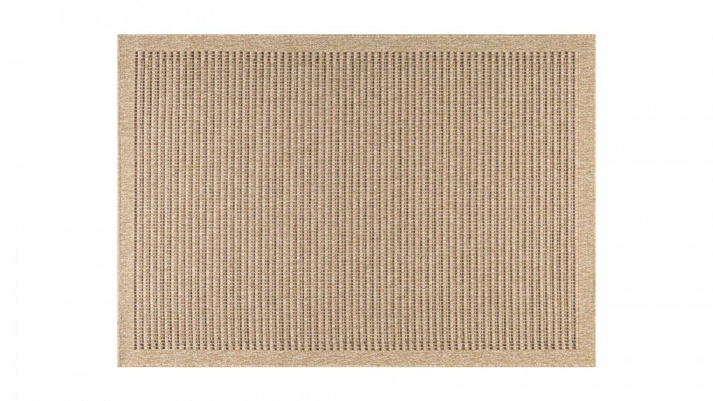 Tapis aspect Jute marron 200x290 - Calie