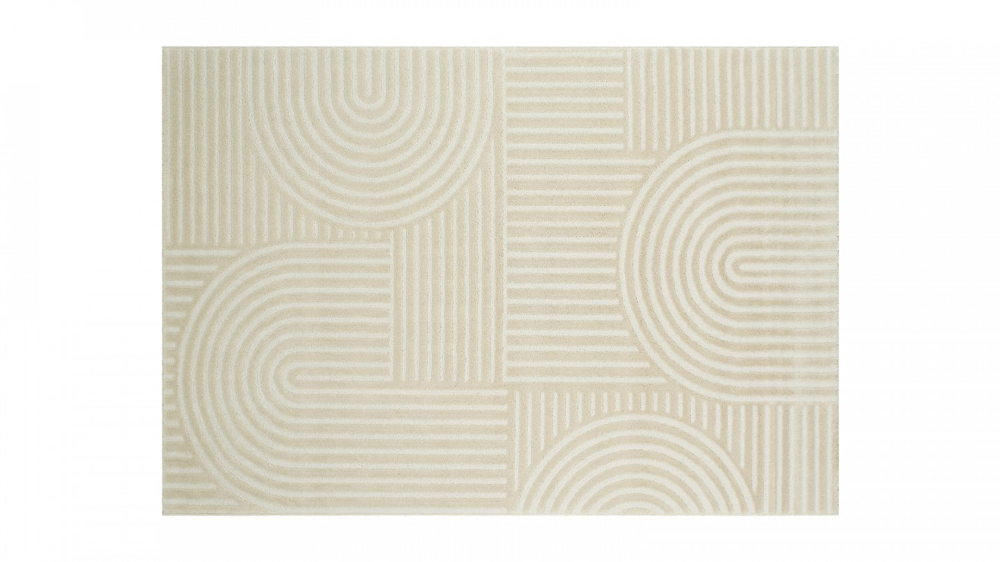 Tapis relief Ecru 200x290 - Dora