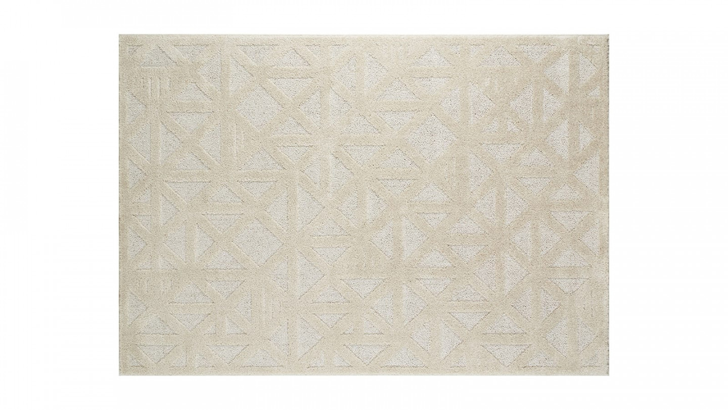 Tapis relief crème 160x230 - Rita