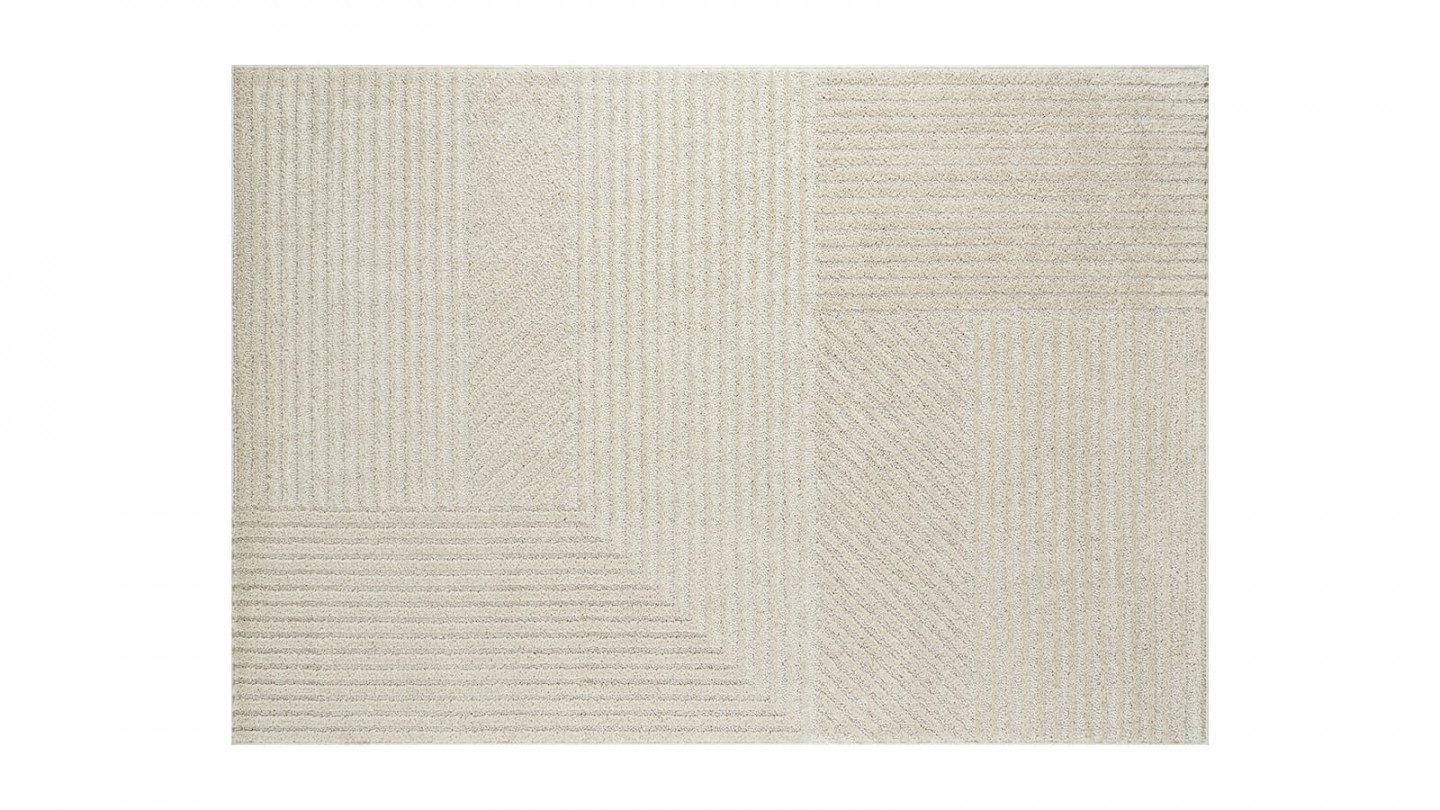 Tapis relief crème 160x230 - Sienna