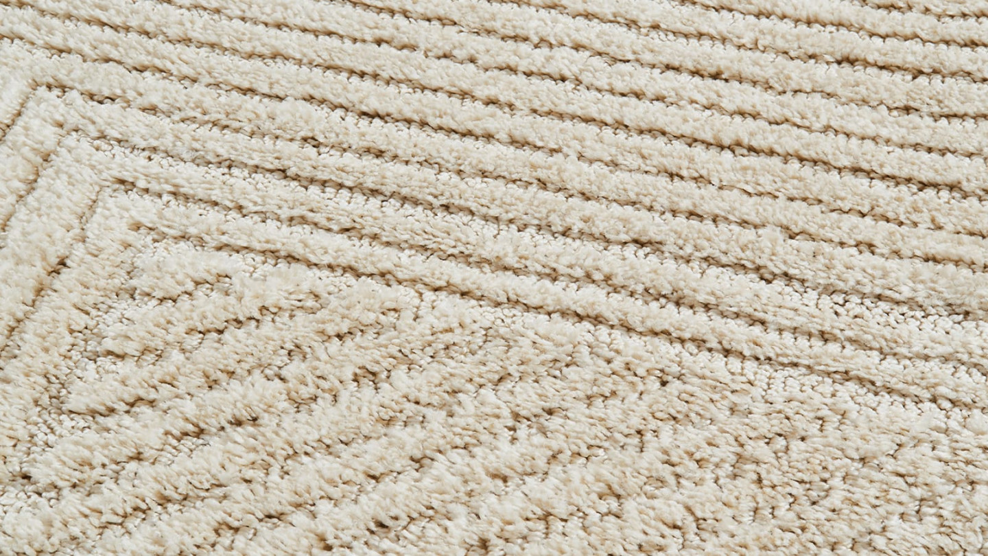 Tapis relief crème 200x290 - Sienna