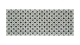 Tapis de cuisine carreaux de ciment Noir 70x180 - Uvita