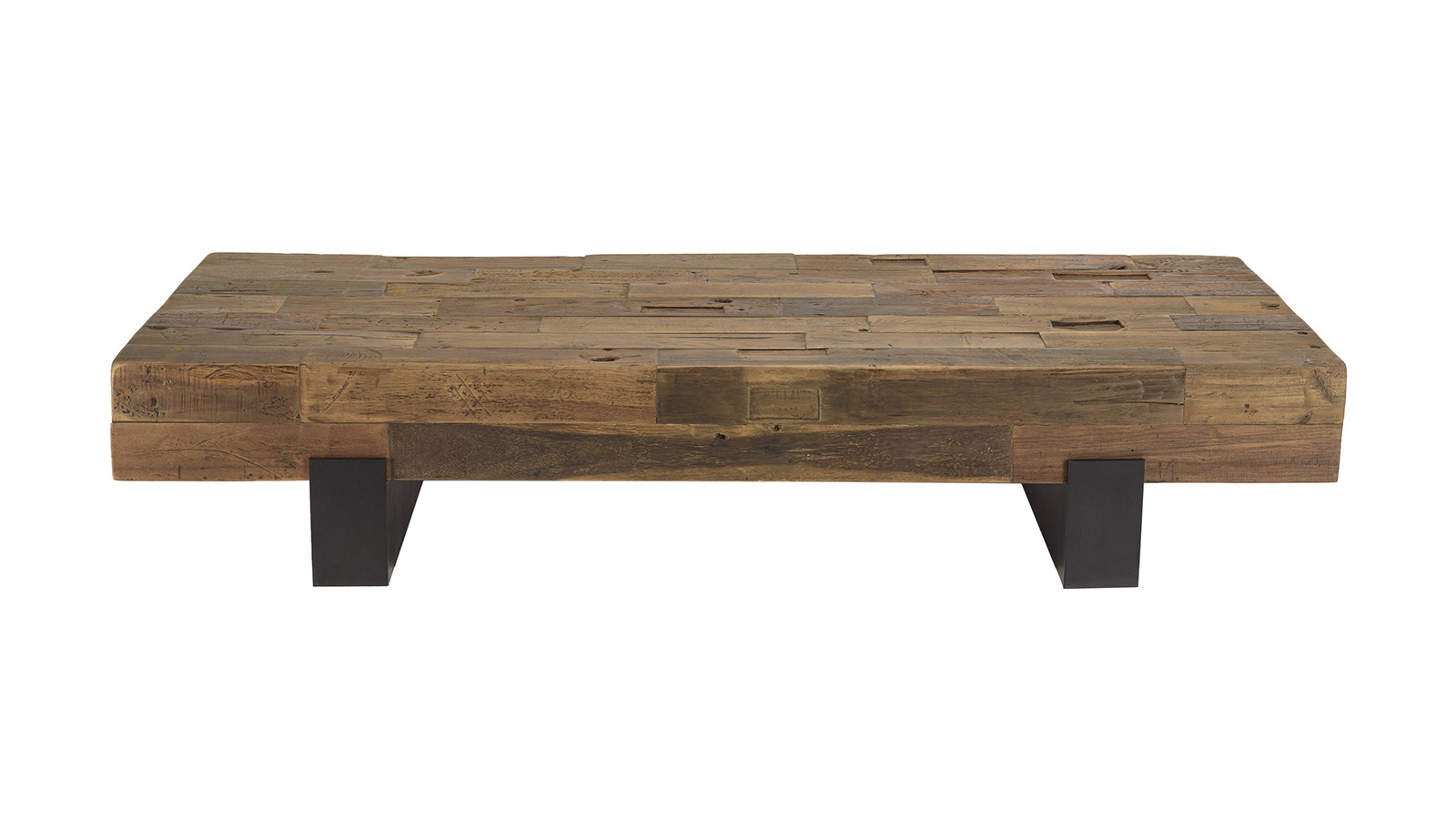 Table basse poutres bois massif MATHIS