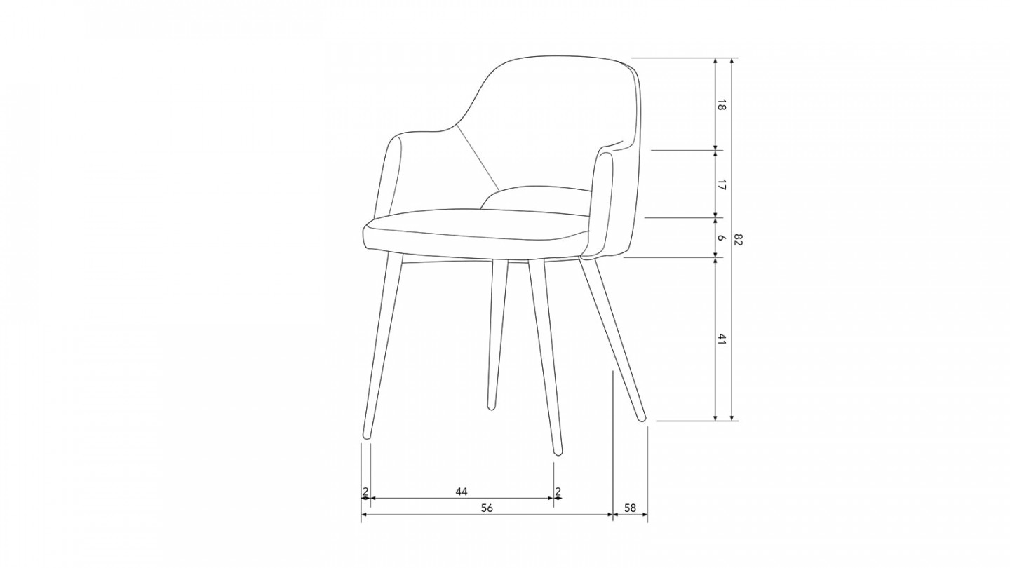 Lot de 2 chaises de sallle à manger en velours côtelé pearl - Ferdy