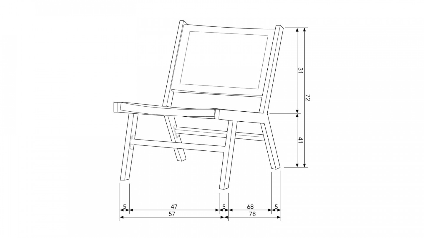 Fauteuil en tissage et métal teinte naturelle - Collection Puk - Woood