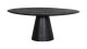 Table basse forme organique en bois noir 120 cm - Posture