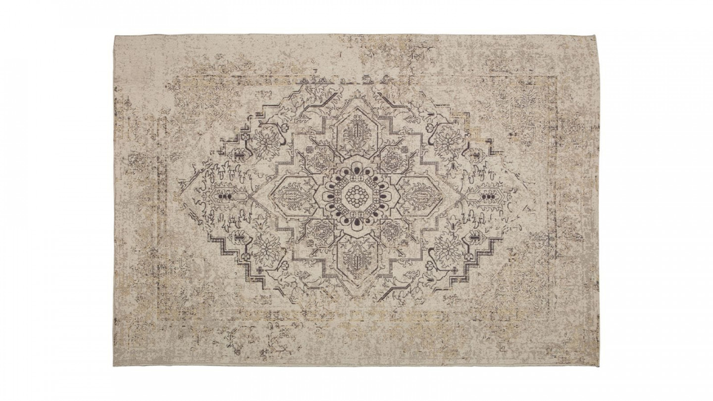 Tapis effet vintage beige 170x240 - Eric