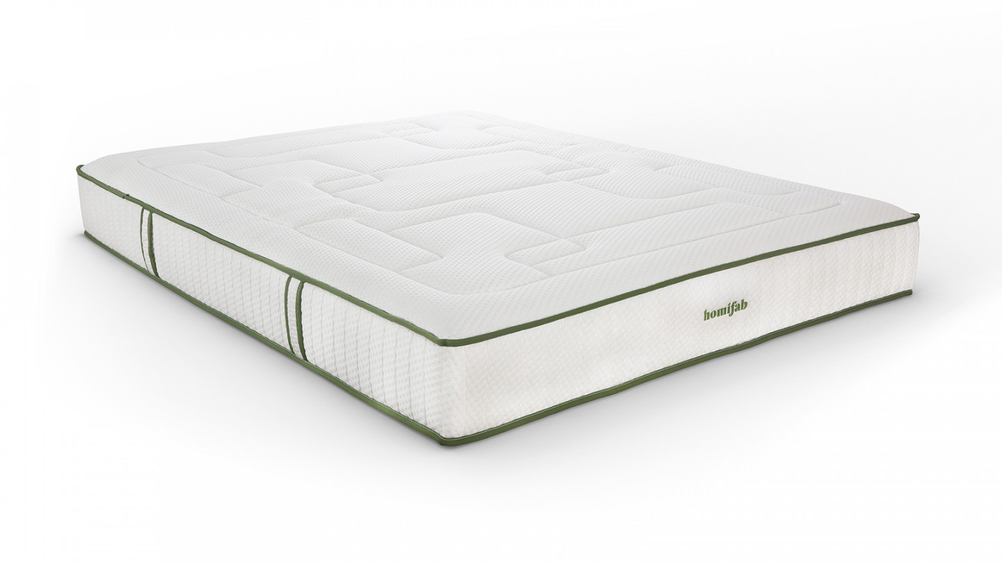 Matelas 180x200 cm Latex naturel et ressorts ensachés - 25 cm d'épaisseur - Spring Latex Luxury - Hbedding