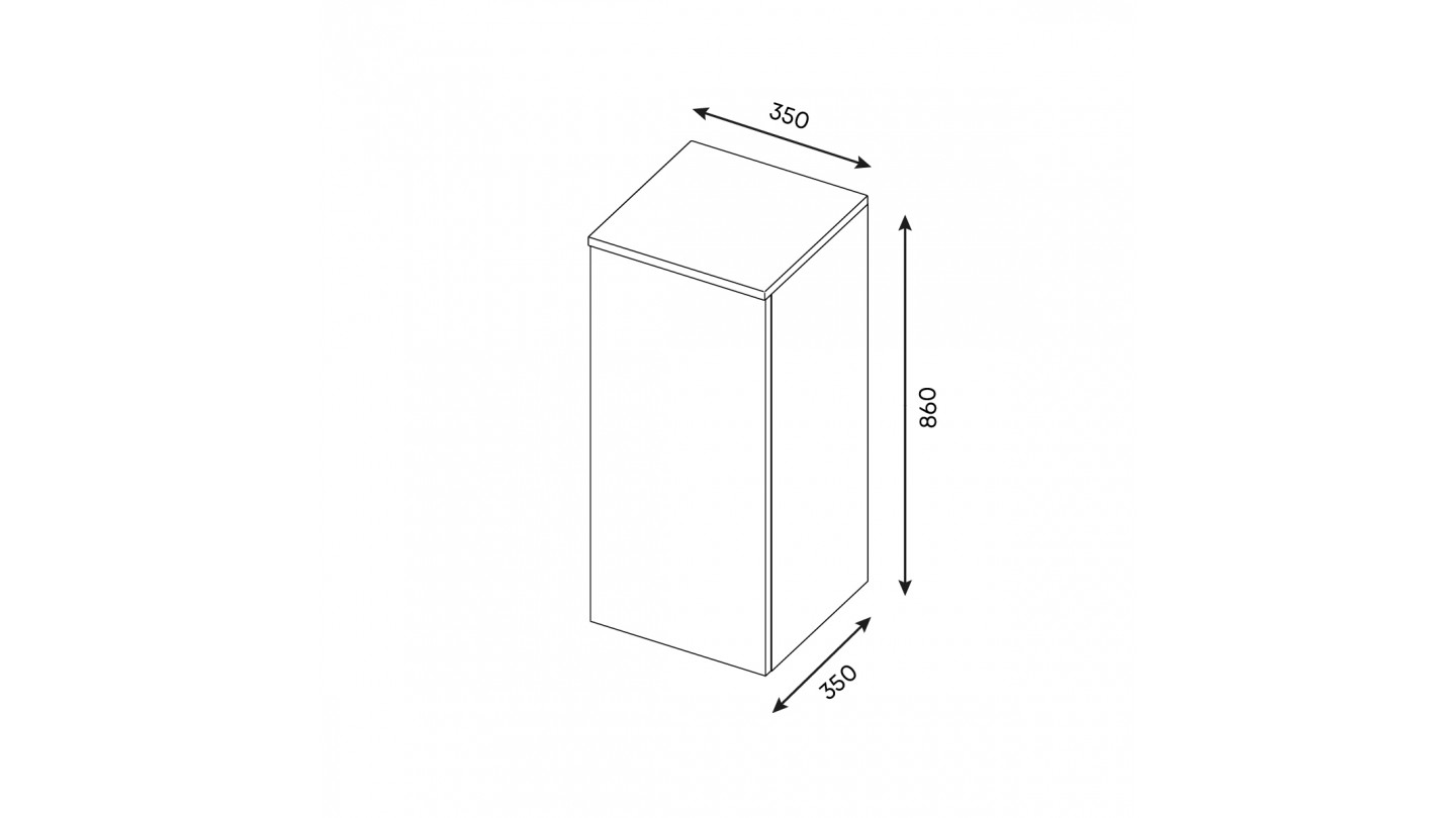 Meuble de salle de bain suspendu vasque à poser 90cm 1 tiroir Noir + miroir + colonne ouverture gauche - Loft