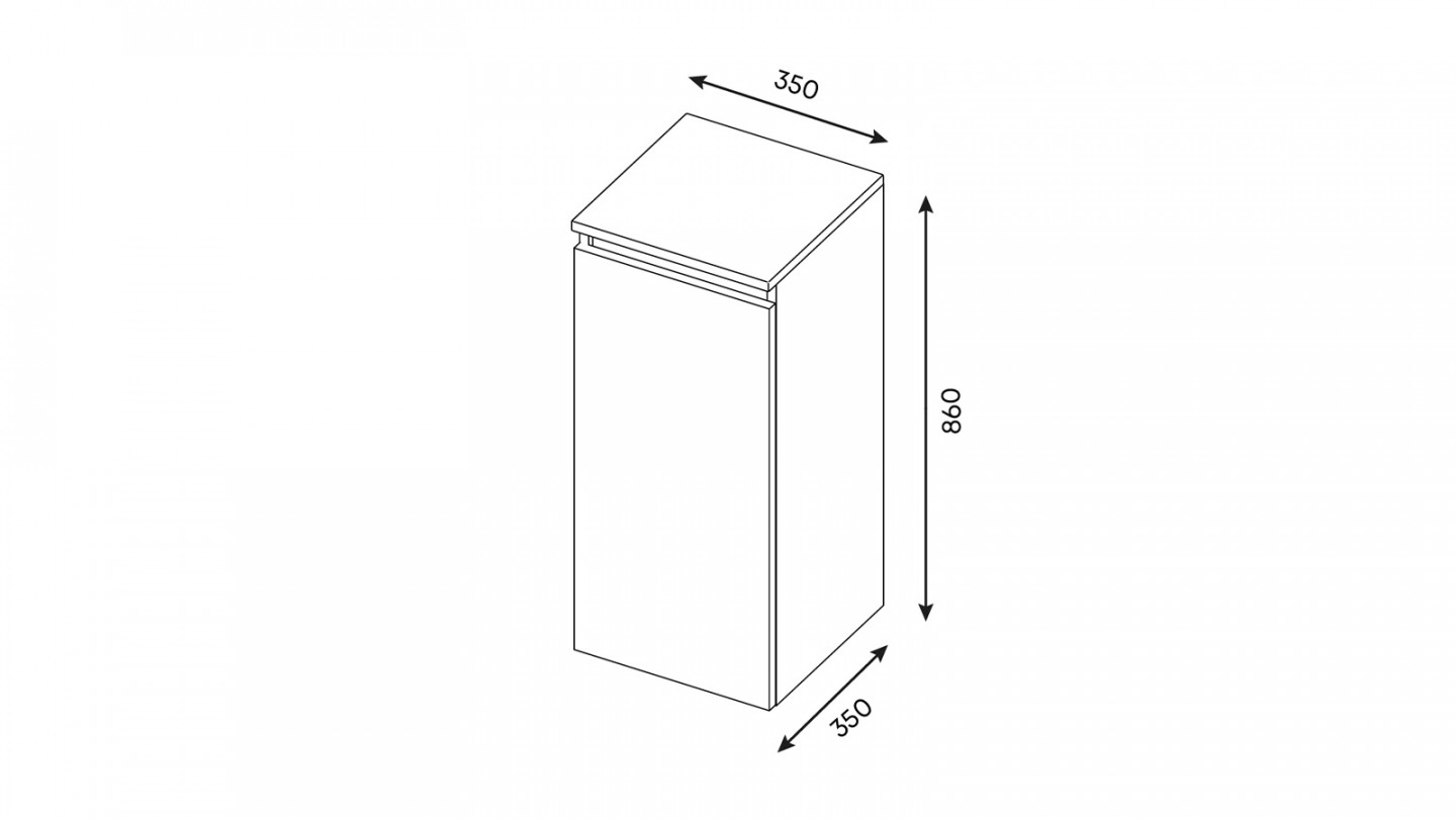 Meuble de salle de bain suspendu vasque intégrée 90cm 2 tiroirs façon Béton + miroir + colonne ouverture droite - Rivage